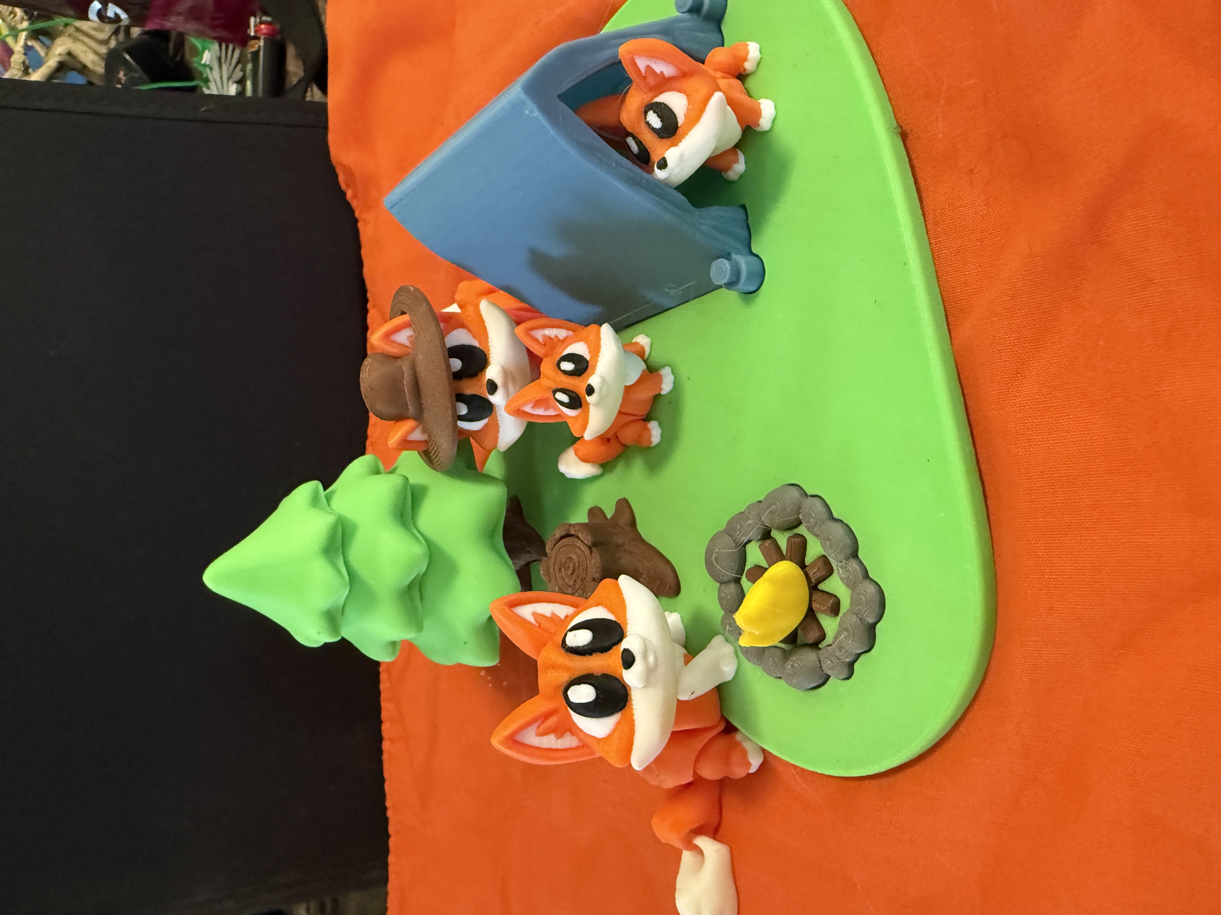 Camping Foxes Playset